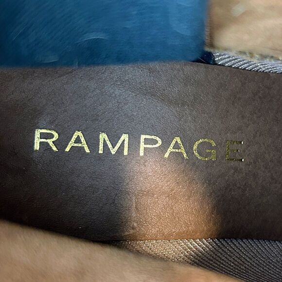 Rampage Frankey Tan Suede Fringe Western Ankle Boots Heeled Cowgirl Boho Shoes 8 - Picture 8 of 12